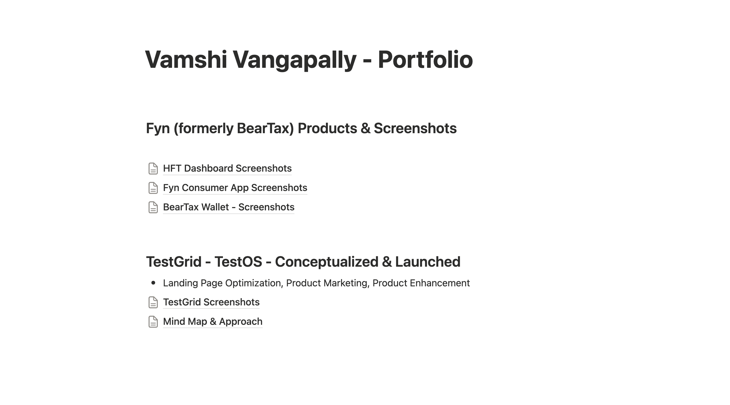 Portfolio Products